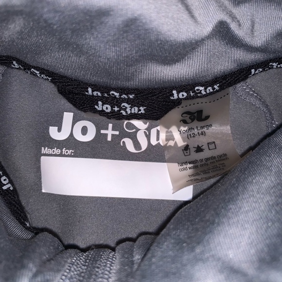 Jo + Jax Girls Gray Ruched Sleeve Zip Front Hooded Jacket Size 12/14 - Picture 4 of 5